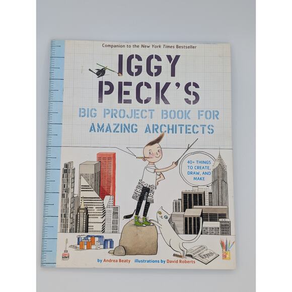 Iggy Peck Architect by Andrea Beaty First Edition Paperback Children’s Book - Picture 1 of 4